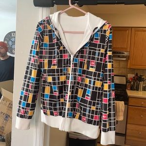 The North Face reversible retro style hoodie jacket size small